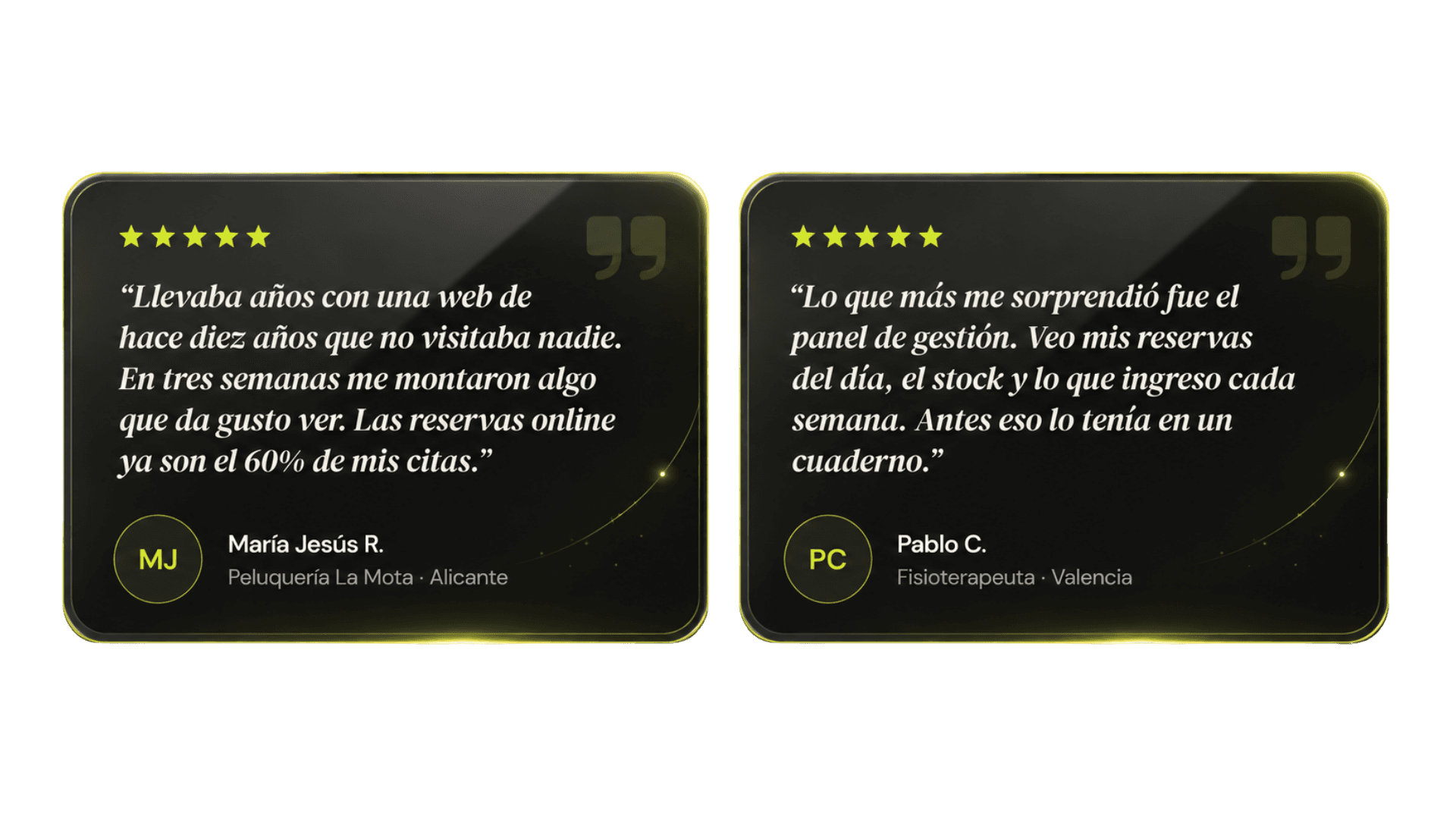 Testimonios de clientes Lökal: María Jesús R. y Pablo C. comparten sus resultados